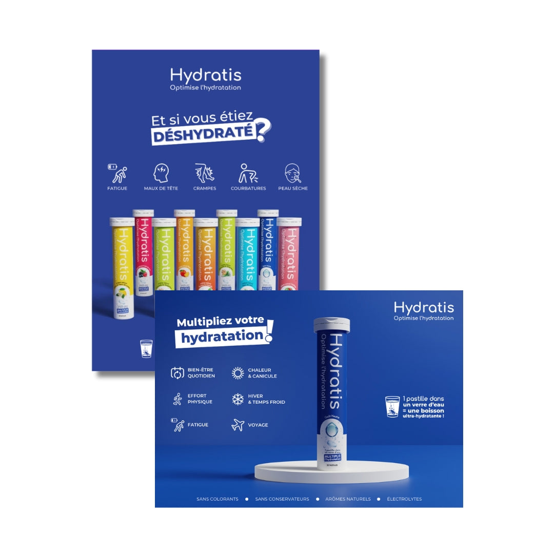 Poster recto verso A4 x5 (PLV)