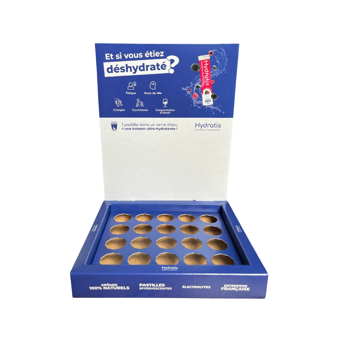 Présentoir de comptoir vide (20 tubes)